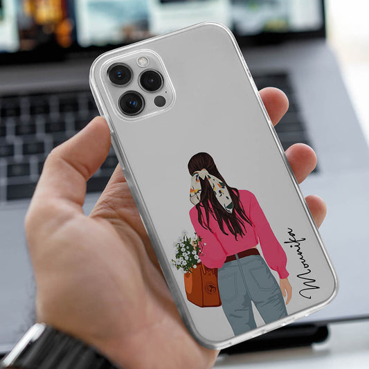 Girly Name Transparent Silicone case