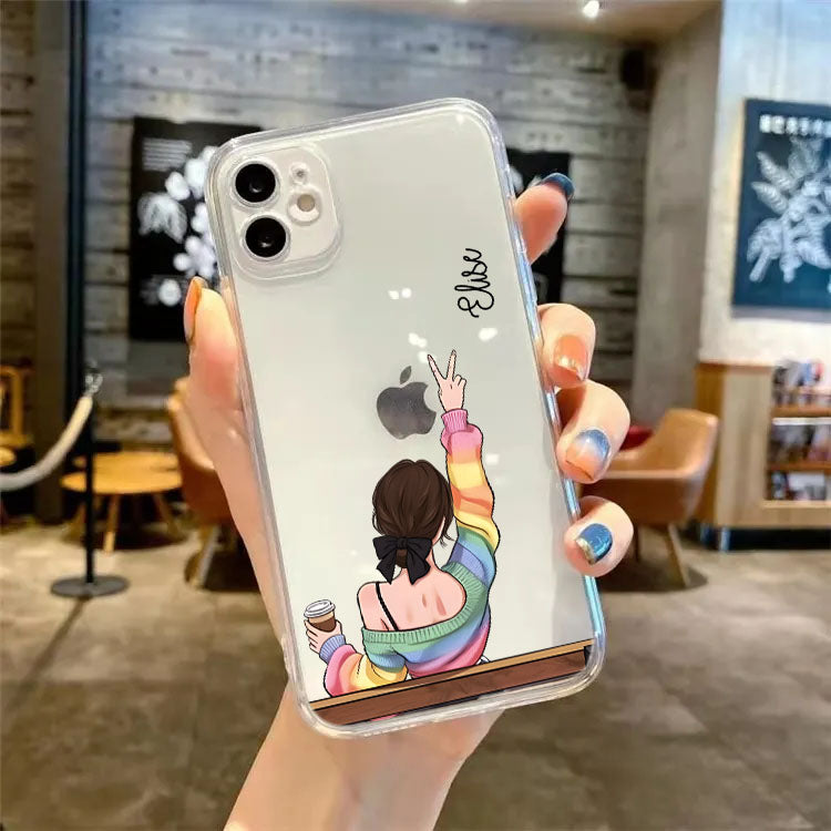 Girly Clear Phone Case