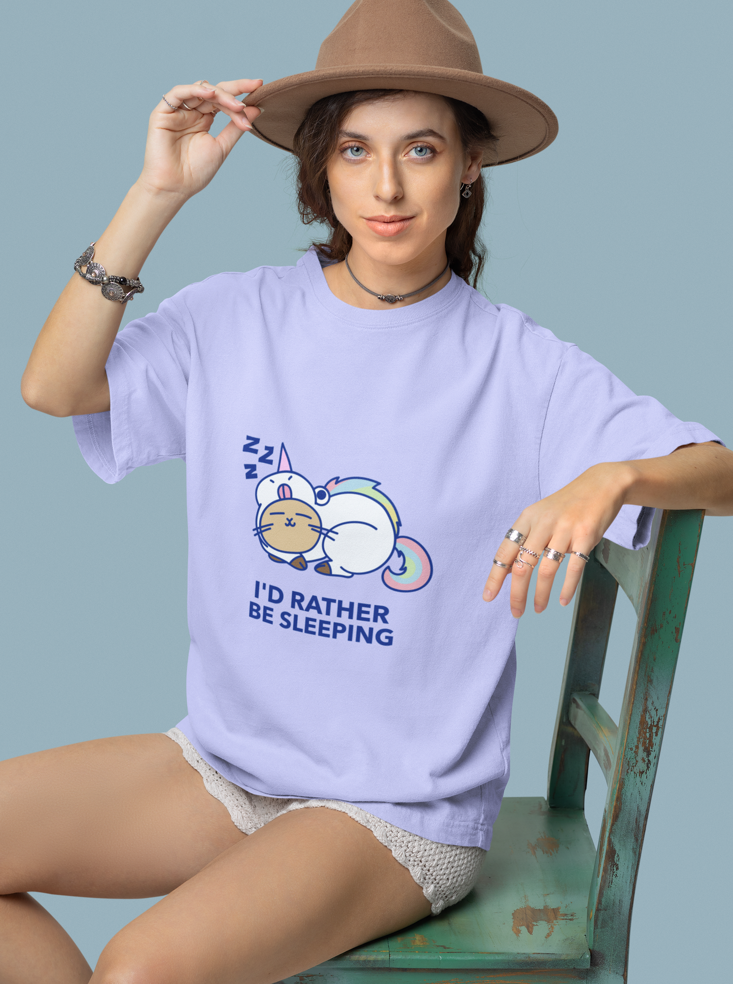 Sleep Love Printed Lavender Unisex T-Shirt