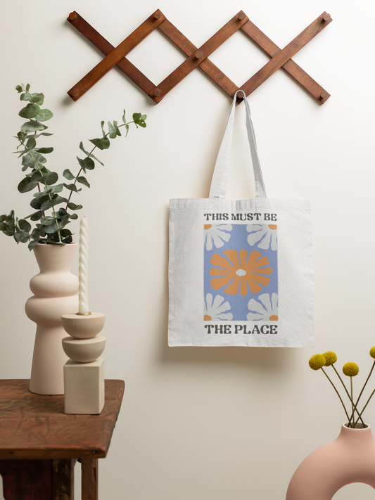 This Must Be The Place Printed White Tote Bag