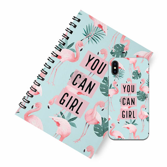 You can girl A5 Spiral Notebook Case Combo