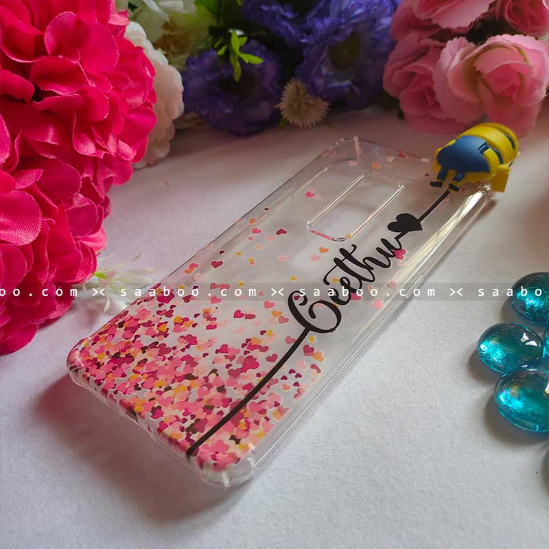 Minion Toy Transparent silicone case with Stylish Name