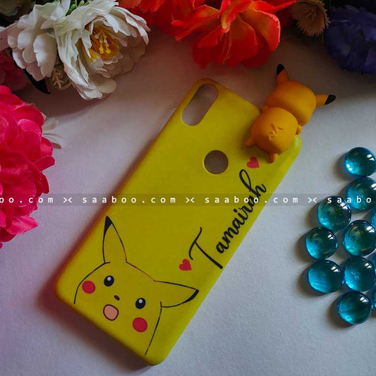 Pikachu Toy Face Name Case