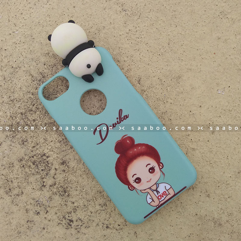Toy Case - saaboo - Panda Toy and Happy Girl Name
