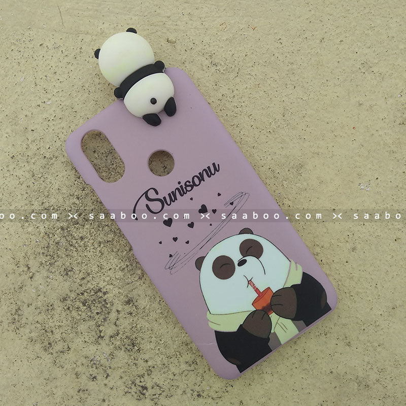 Toy Case - saaboo - Panda Toy and Drinking Panda Name Case