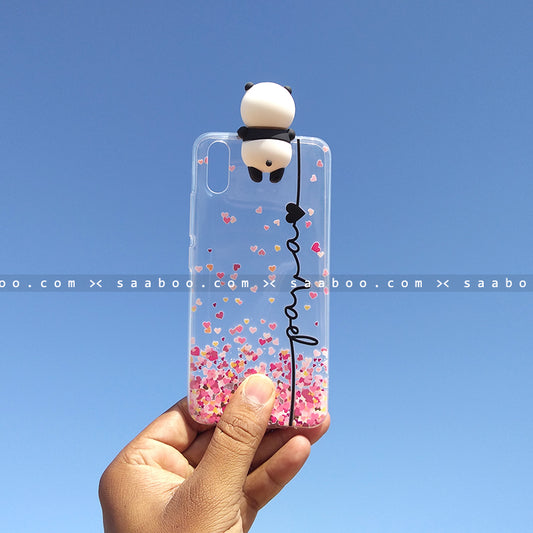 Toy Case - saaboo - Panda Toy Transparent silicone case with Name