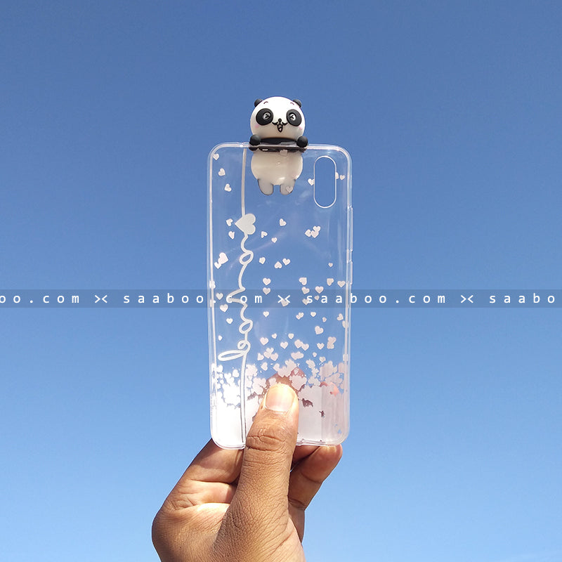 Toy Case - saaboo - Panda Toy Transparent silicone case with Name