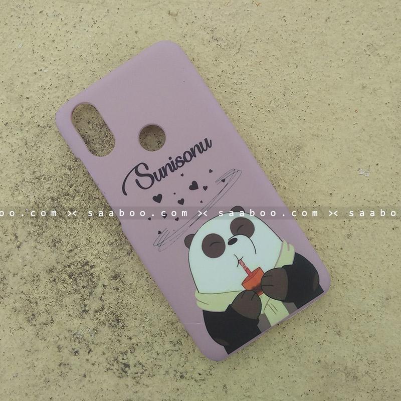 Case - saaboo - Mobile Case with Lavender Drink Panda and Name Print