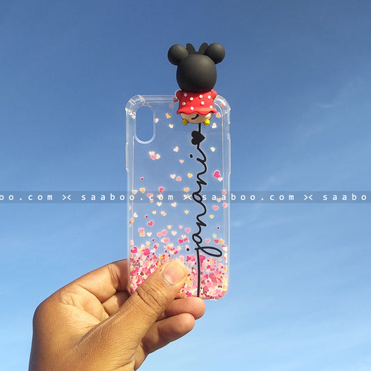 Toy Case - saaboo - Minnie Toy Transparent silicone case with Name