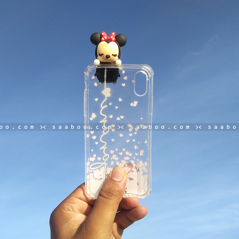 Toy Case - saaboo - Minnie Toy Transparent silicone case with Name