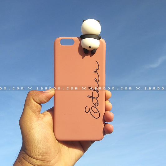 Toy Case - saaboo - Panda Toy and Brown Case with Name