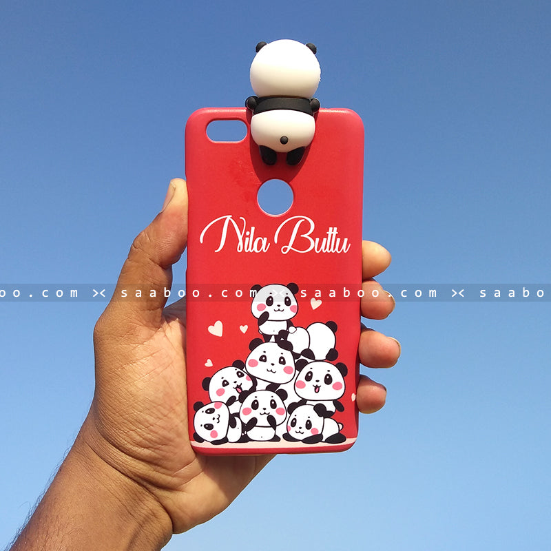 Toy Case - saaboo - Panda Toy and Red Pandas Case with Name
