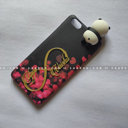 Toy Case - saaboo - Panda Toy and 4D Name Hearts Case