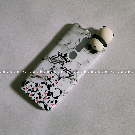 Toy Case - saaboo - Panda Toy and Pandas Marble Name Case