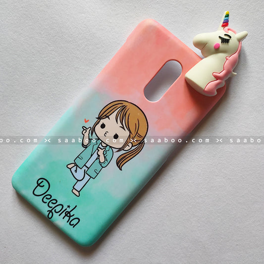 Toy Case - saaboo - Unicorn Toy With Cute Girl Name Case