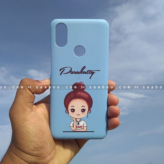 Case - saaboo - Mobile Case Light Blue Cute Girl Name Print