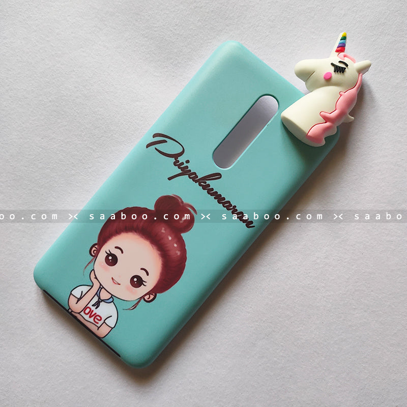 Toy Case - saaboo - Unicorn Toy With Happy Girl Name Case