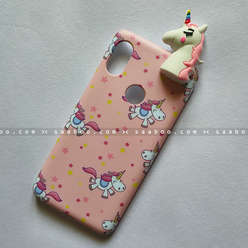 Toy Case - saaboo - Unicorn Toy With Peach Case