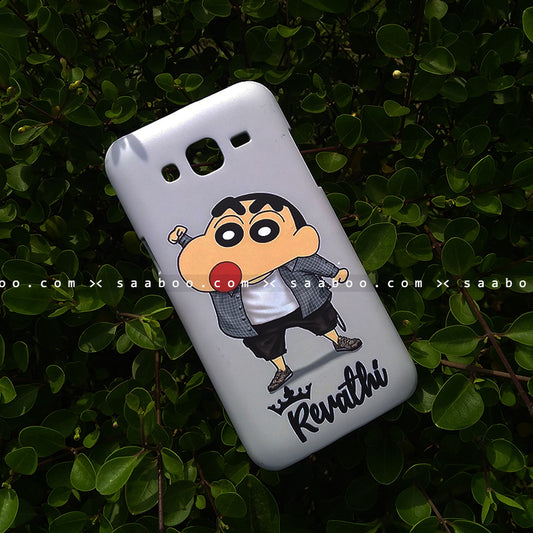 Case - saaboo - Mobile Case Shinchan Blue Name Print