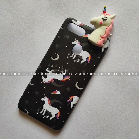 Toy Case - saaboo - Unicorn Toy With Black Case