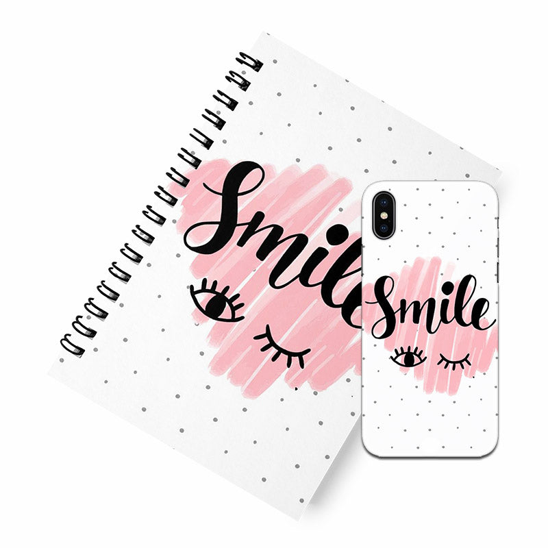 Smile A5 Spiral Notebook Case Combo