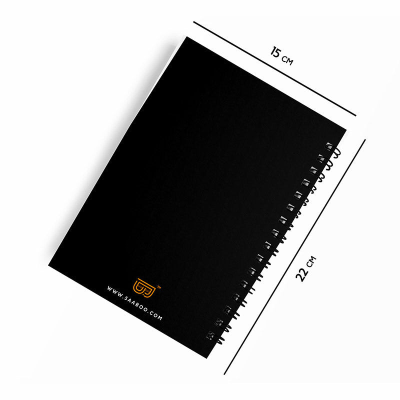 Skyblue panda A5 Spiral Notebook