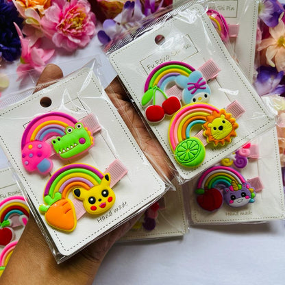Handmade Rainbow Alligator Clips