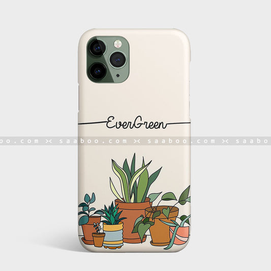 Evergreen Flower Design  Name Case