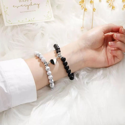Magnetic Attraction Heart Couple Bracelet Magnet couple bracelet