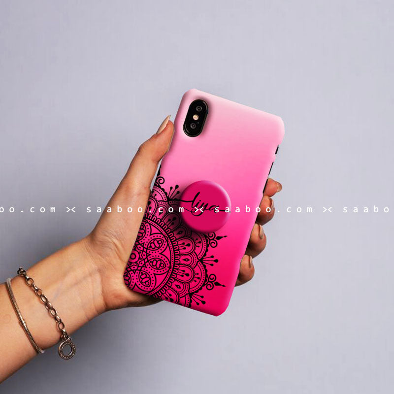 Gripper Case With Pink mandala