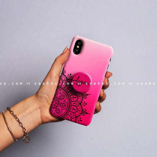 Gripper Case With Pink mandala