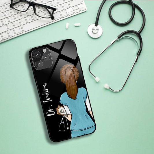 Doctor Girl Name glass case