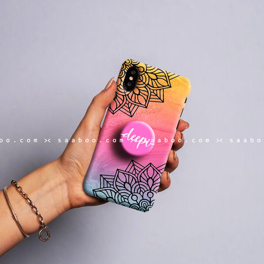 Gripper Case With Pink mandala