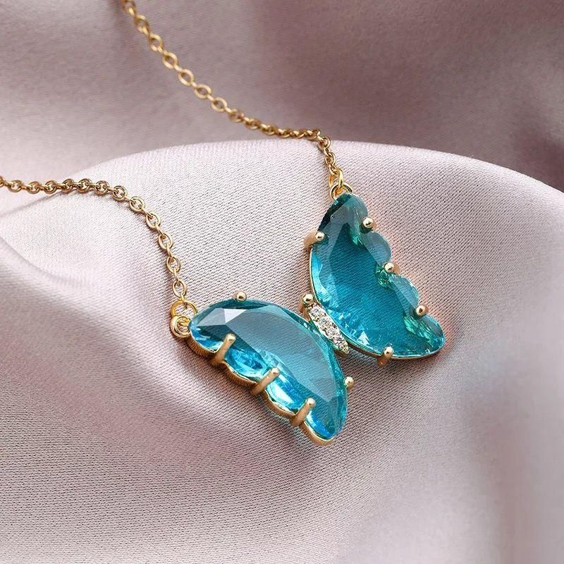 Magical Butterfly Crystal Necklace | Global Conscious Fashion Pty Ltd