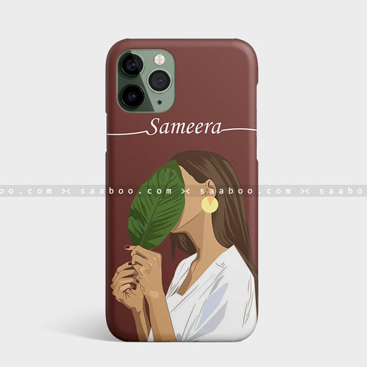 Green Leaf With Art Name Case