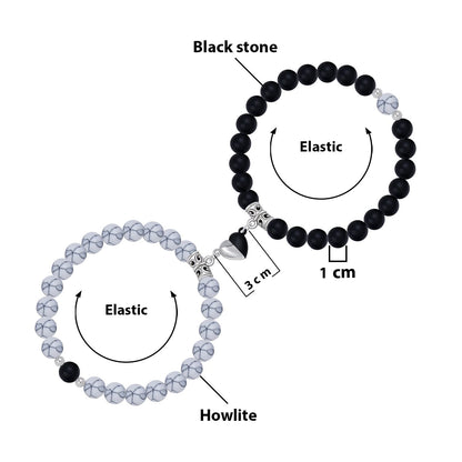 Magnetic Attraction Heart Couple Bracelet Magnet couple bracelet