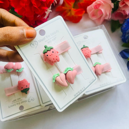 Pinky Fruity Alligator Clips