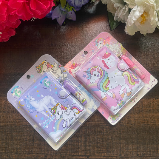 Unicorn Mini Diary With pen