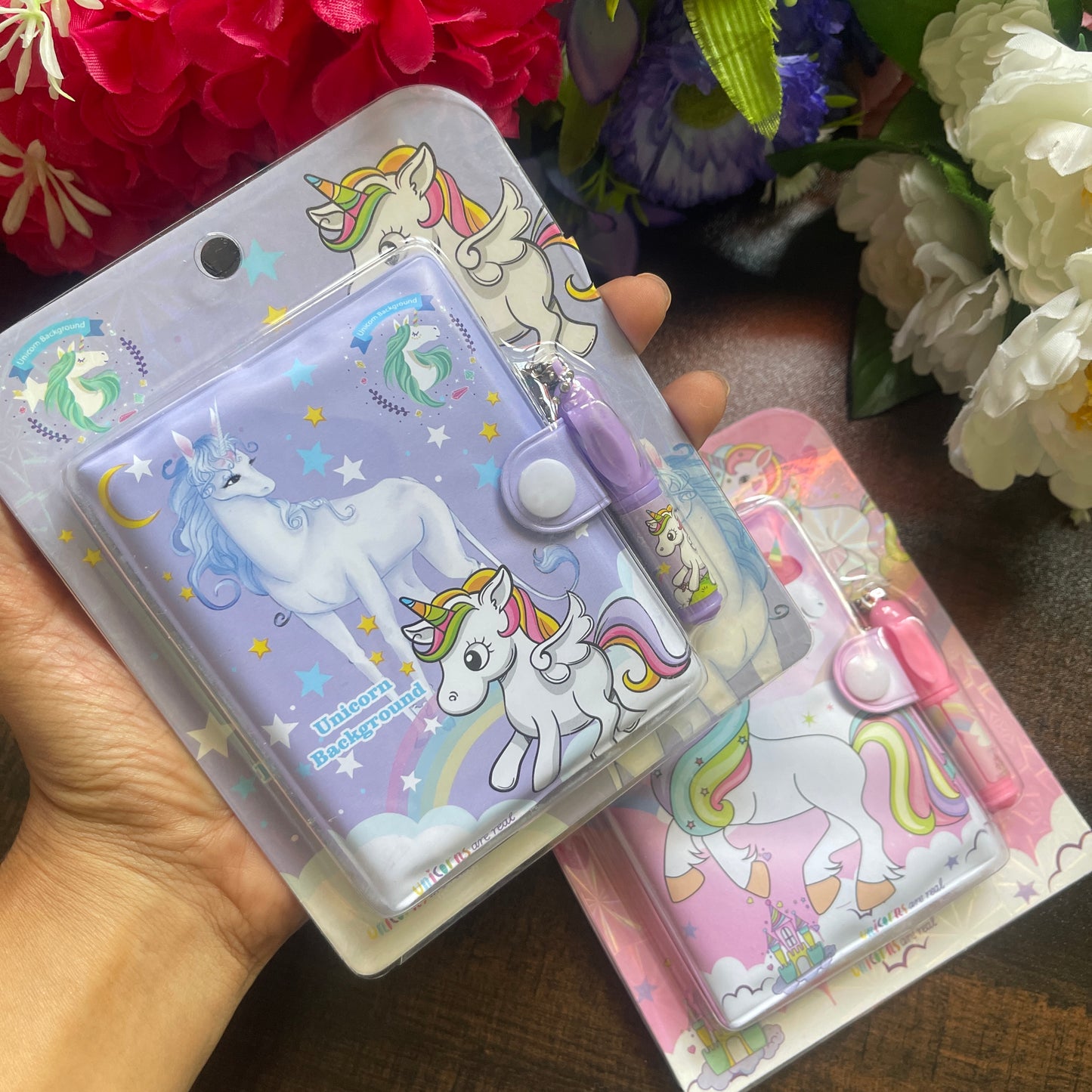 Unicorn Mini Diary With pen