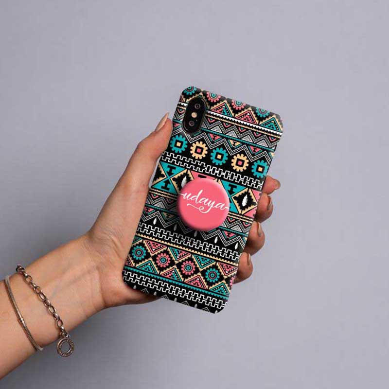 Gripper Case With Blue & Pink Trivial