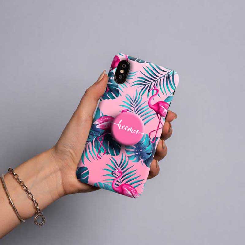 Gripper Case With Pink Flamingo