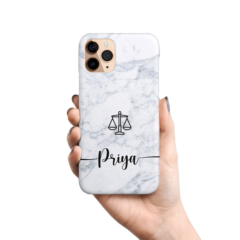 Marble Printed Lawyer Name Case