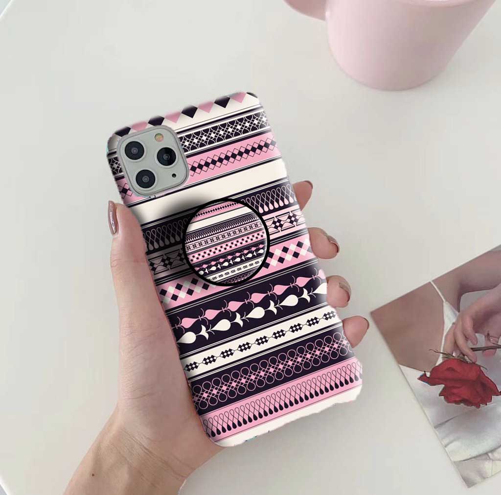 Gripper Case With Pink Pattern