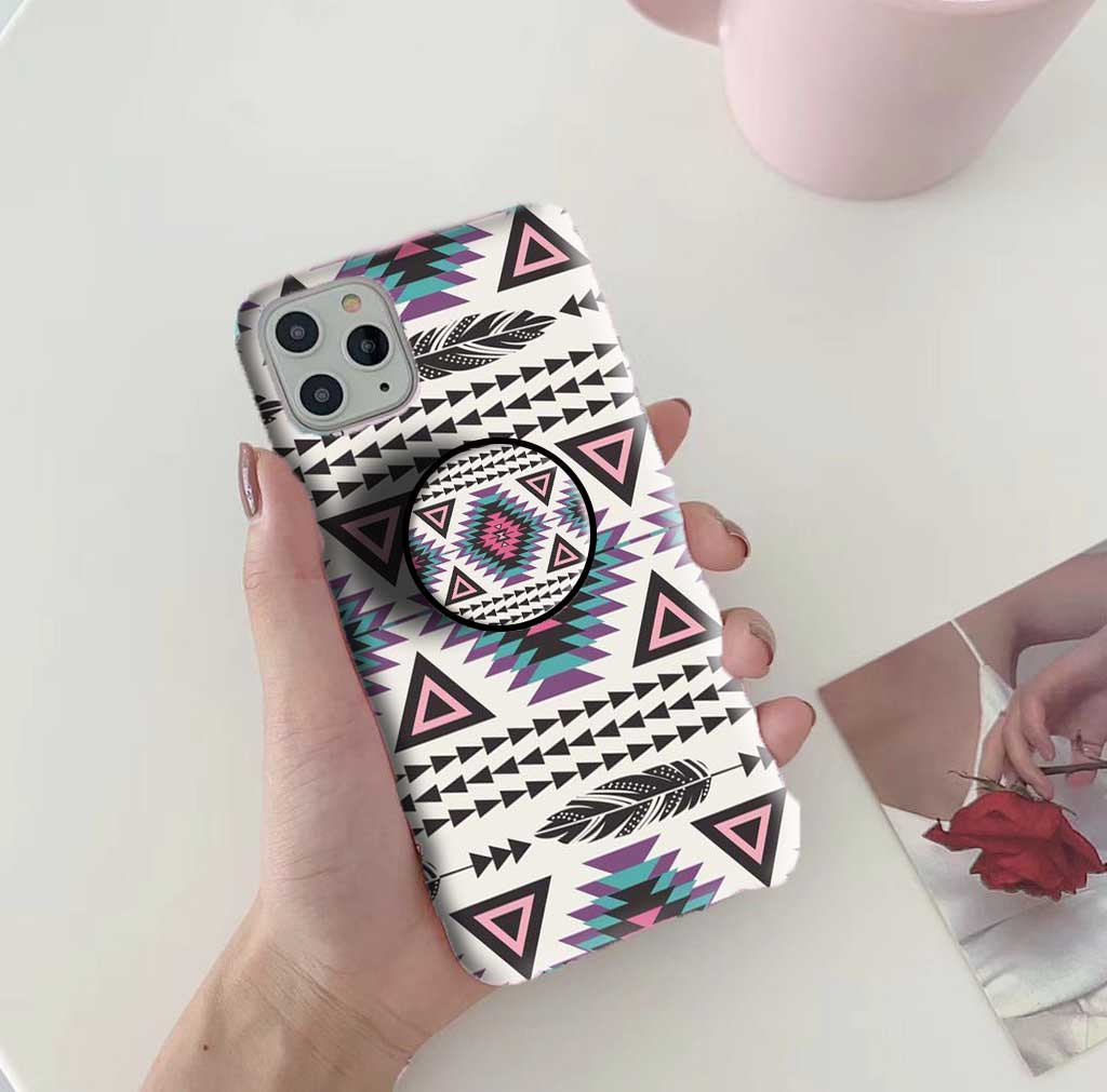 Gripper Case With Cone Feather Pattern