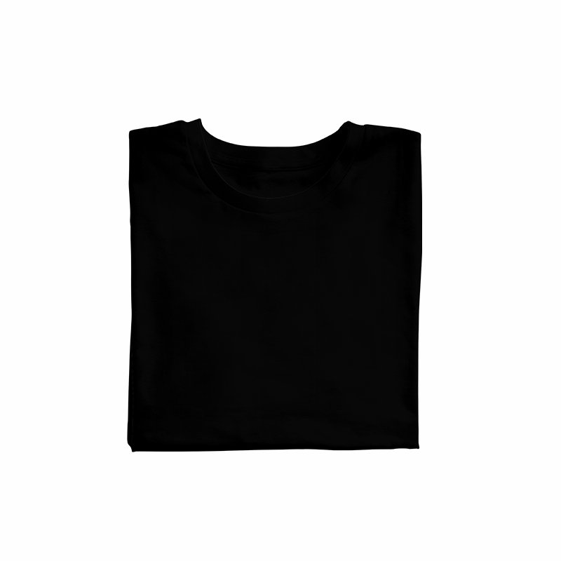 Black solid Unisex T-Shirt