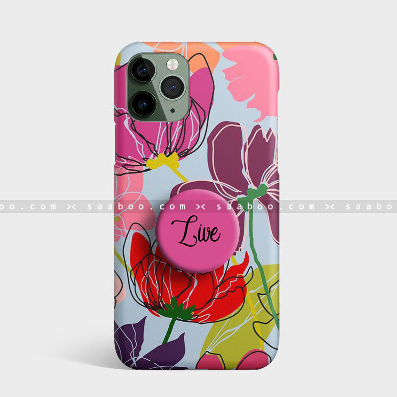 Lavender floral Gripper Case