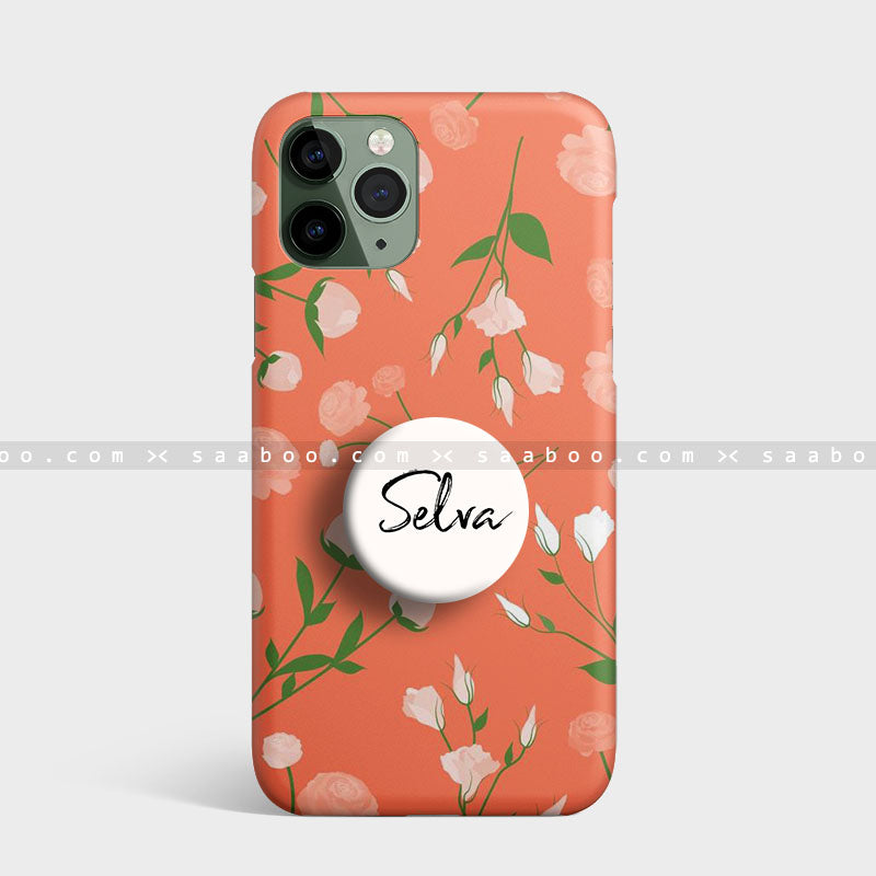 Peach floral Gripper Case
