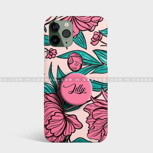 Pink floral Gripper Case