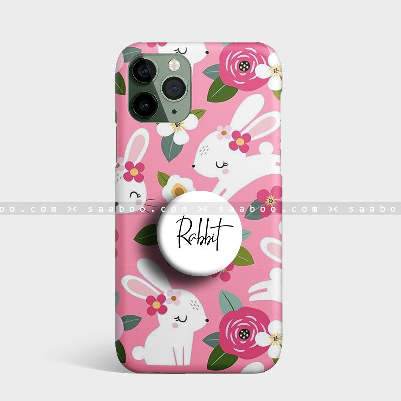 Pink rabbit gripper case