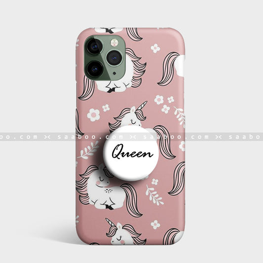Cute unicorn printed gripper case